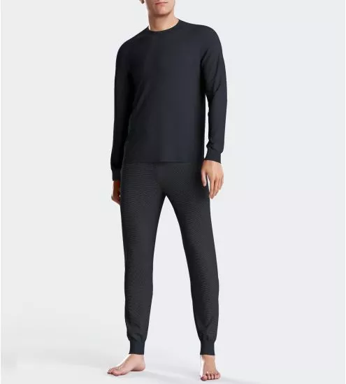 Pyjama homme thermo chaud Bleu Marine