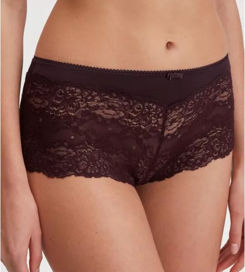Shorty en dentelle Sensual Secrets Black Cherry