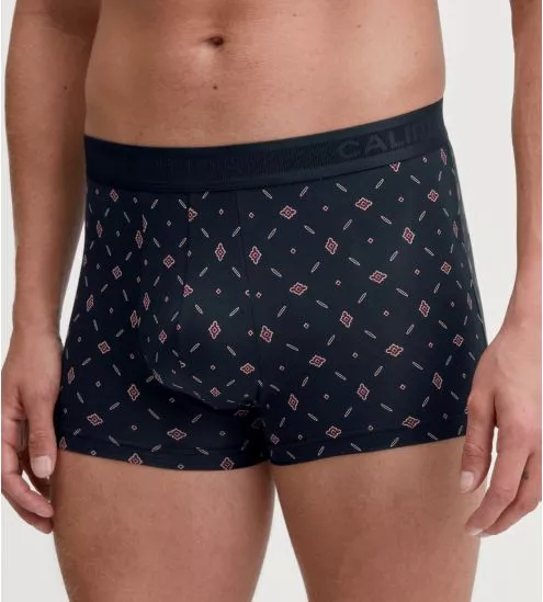 Boxer en coton imprimé homme Swiss Cotton Select Dark Sapphire