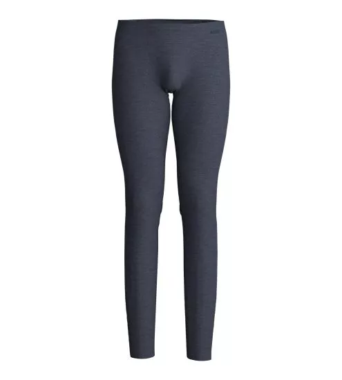 Collant legging pour homme en laine & soie gris foncé