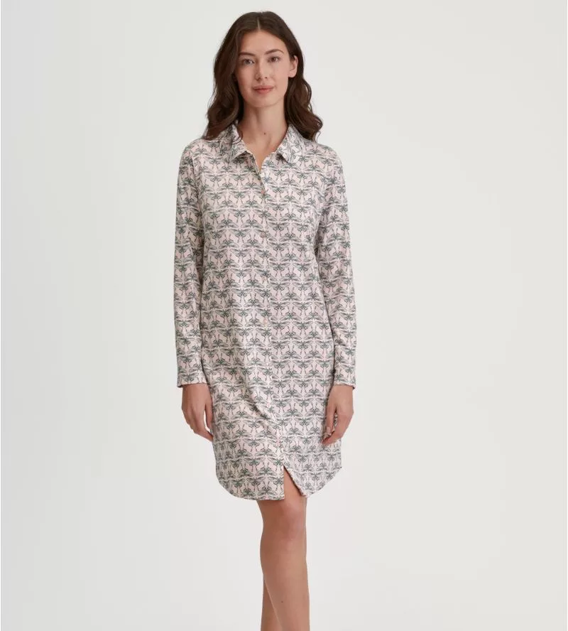 Chemise de nuit imprimé papillons Favourites Seduction Pearl Blush