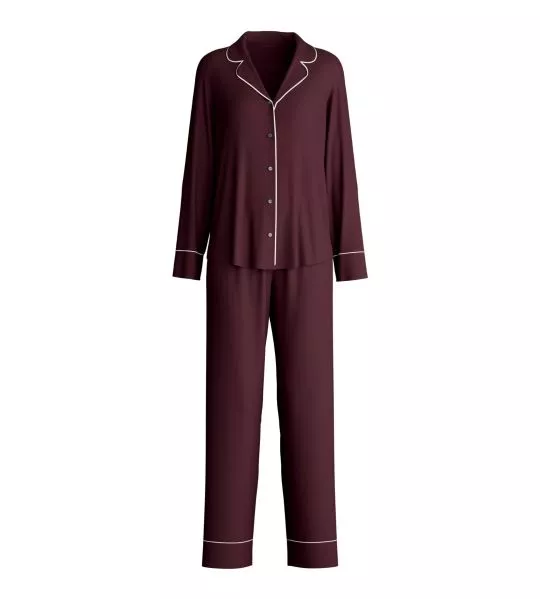 Pyjama chemise femme Moonlight Dreams Dark Burgundy