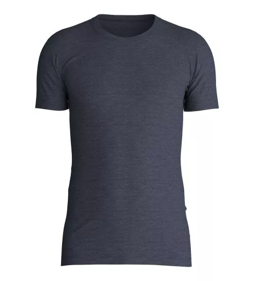 T-shirt en laine et soie homme Wool & Silk Dark Sapphire