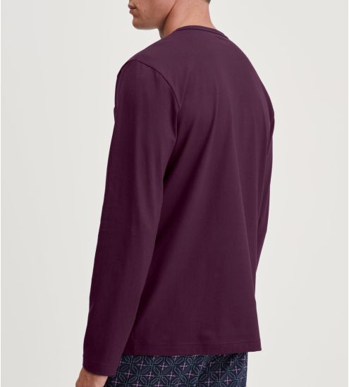 T shirt à manches longues en coton bio RMX Sleep Holiday Barbera