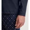 Pyjama long homme col boutonné Relax Selected 4 Dark Sapphire