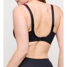 Soutien gorge semi transparent emboîtant rouge et noir Springdale
