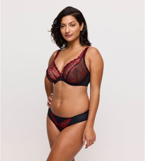 Slip brésilien rouge et noir Springdale