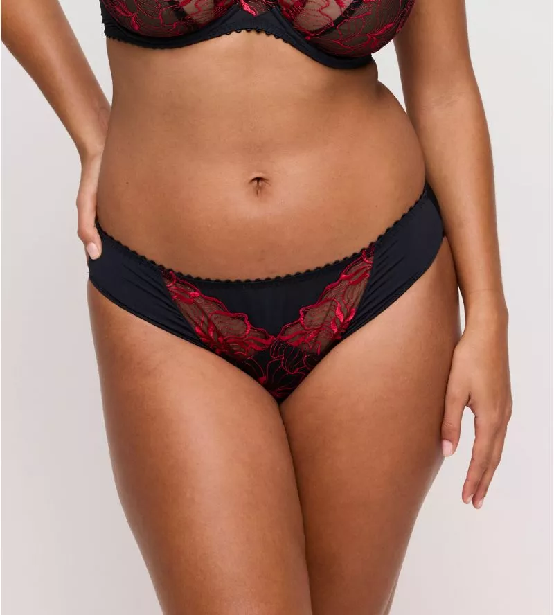 Slip brésilien rouge et noir Springdale