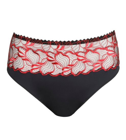 Culotte taille haute rouge et noir Springdale