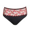 Culotte taille haute rouge et noir Springdale