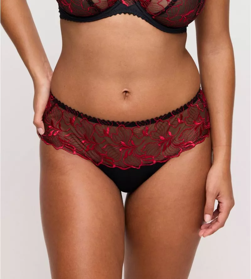 Shorty string rouge et noir Springdale