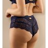 Shorty bleu en dentelle et paillettes Musea