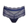 Shorty bleu en dentelle et paillettes Musea