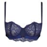 Soutien gorge corbeille bleu en dentelle et paillettes Musea