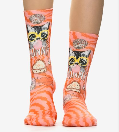 Chaussettes femme Funny Cat