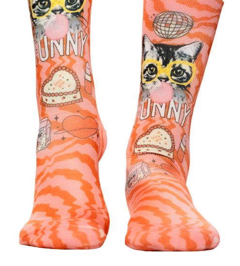 Chaussettes femme Funny Cat