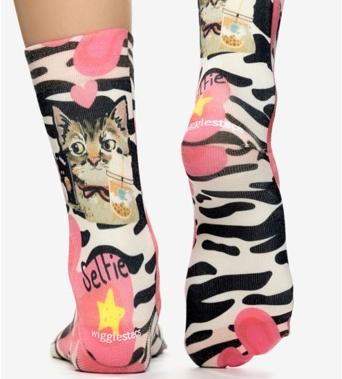 Selfie Cat-Frau-Socken