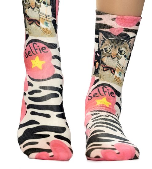 Chaussettes femme Selfie Cat