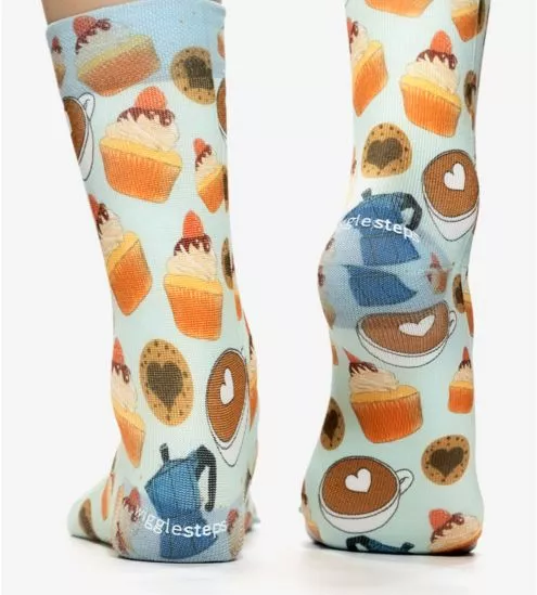 Coffee and muffin wife socks