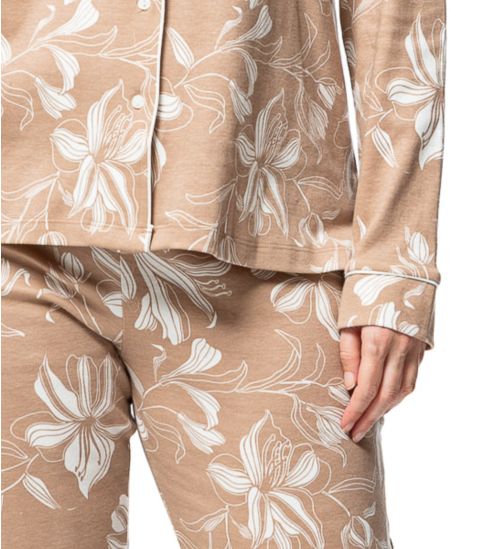 Pyjama White Floral Printed...