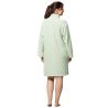 Robe de chambre épaisse effet fourrure vert/blanc
