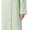 Robe de chambre épaisse effet fourrure vert/blanc