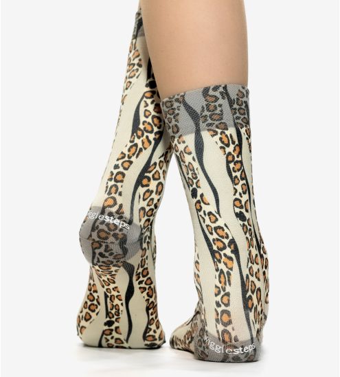 Chaussettes femme LEO WAVE BROWN