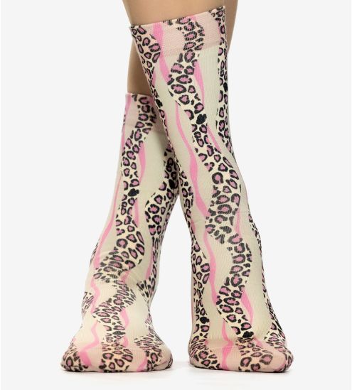 Leo Wave Rosa Frau Socken