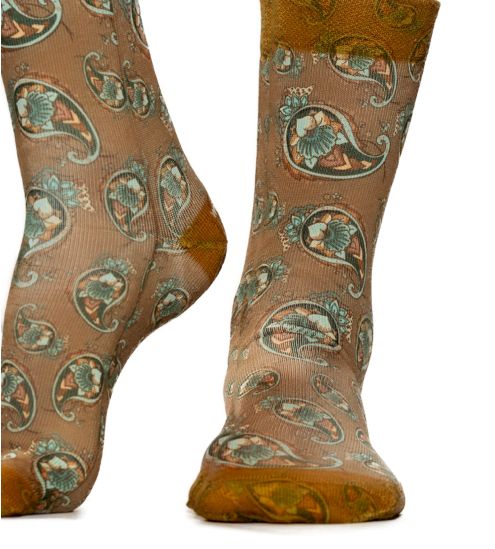 Chaussettes femme BROWN PAISLEY