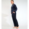 Veste à capuche en velours Seashine Bleu Minuit