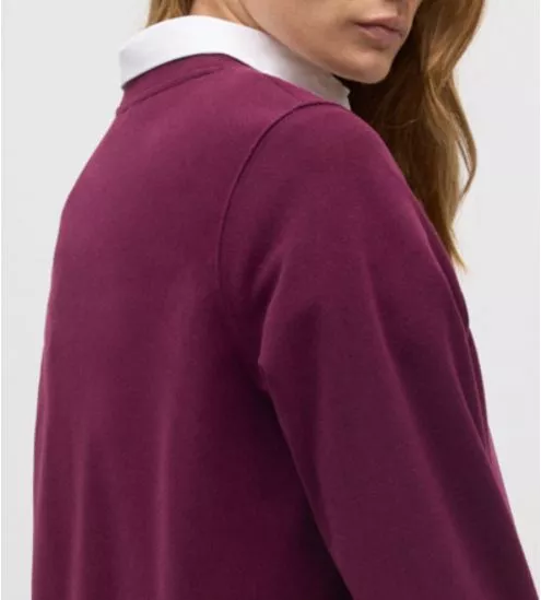 Sweat chaud à manches longues Rouge Berry pour femme