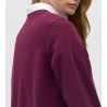Sweat chaud à manches longues Rouge Berry pour femme