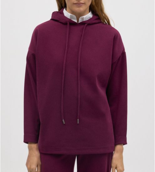 Hoodie und lange Ärmel-rote...