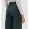 Pantalon d'intérieur droit Vert Pin femme