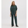 Pantalon d'intérieur droit Vert Pin femme