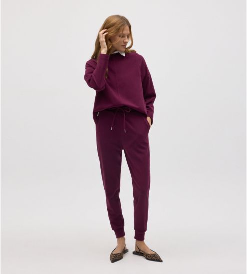 Pantalon d'intérieur resserré Rouge Berry femme