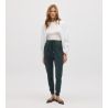 Pantalon d'intérieur resserré Vert Pin femme