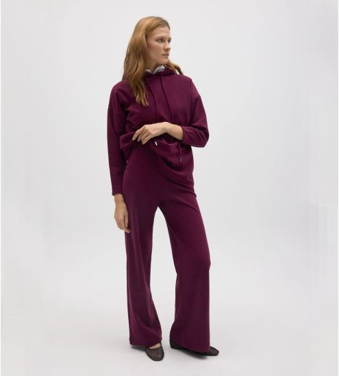 Pantalon d'intérieur droit Rouge Berry femme