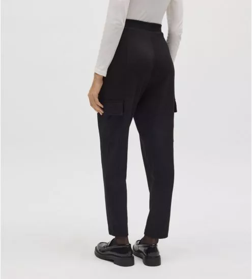 Black cargo pants for women