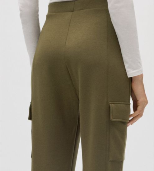 Pantalon cargo vert olive pour femme
