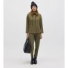 Pantalon cargo vert olive pour femme