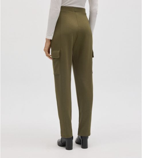 Pantalon cargo vert olive pour femme