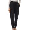 Pantalon de jogging noir pour femme resserré aux chevilles