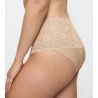 Culotte haute maxi beige en dentelle Amourette