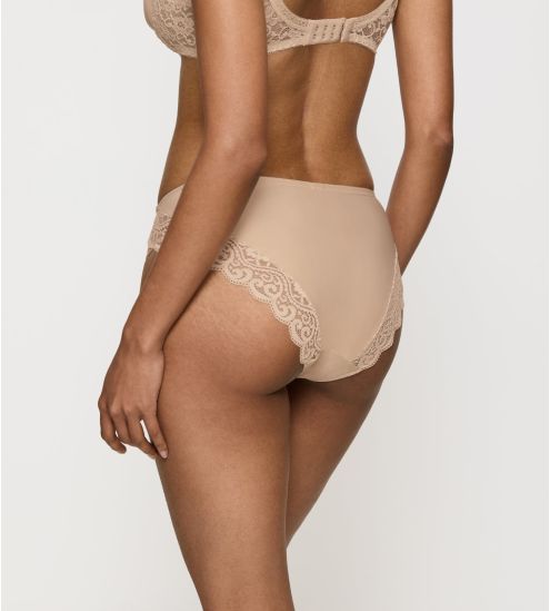 Beige Tai-Höschen mit...