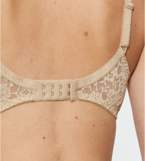 Soutien gorge beige en dentelle sans armatures Amourette