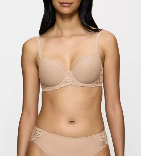Beige Korb BH mit...