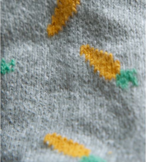 Chaussettes lapin et carottes doublées