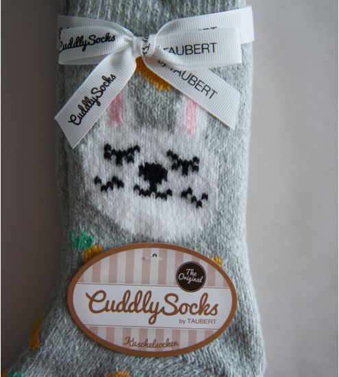 Chaussettes lapin et carottes doublées