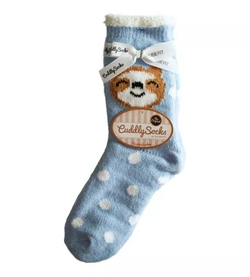 Brown cuby socks on doubled...